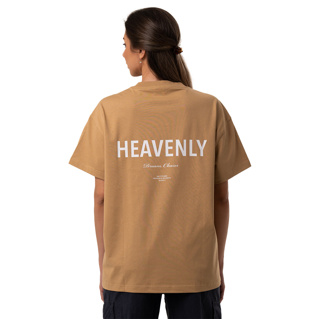 HVLY DREAM CHASERS T-SHIRT -MILK COFFEE